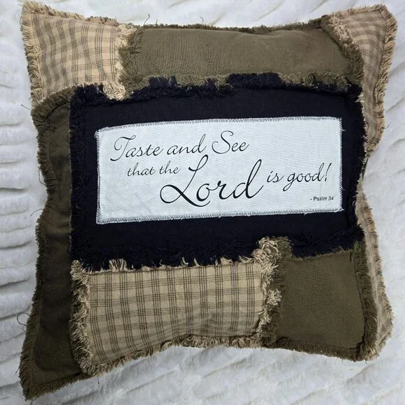 The Heavens Declare the Glory of God Rag Quilt Pillow Sham "New" Pillow Not Incl - Picture 3 of 4